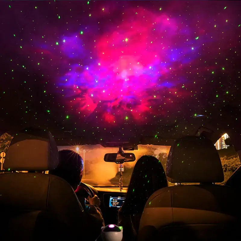 Astronaut sky projector nightlight white and gold bedroom lamp