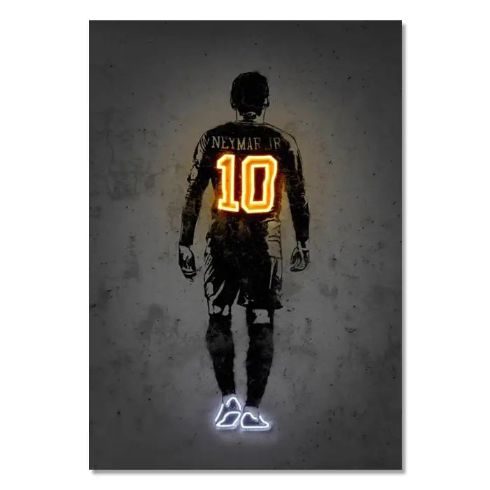 Modern basketball pop art style wall art bedroom neon print