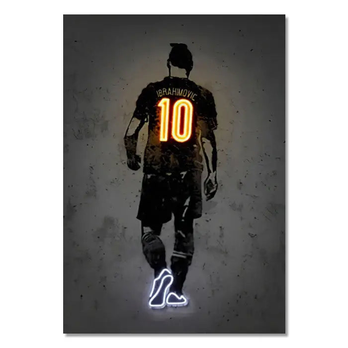 Modern basketball pop art style wall art bedroom neon print