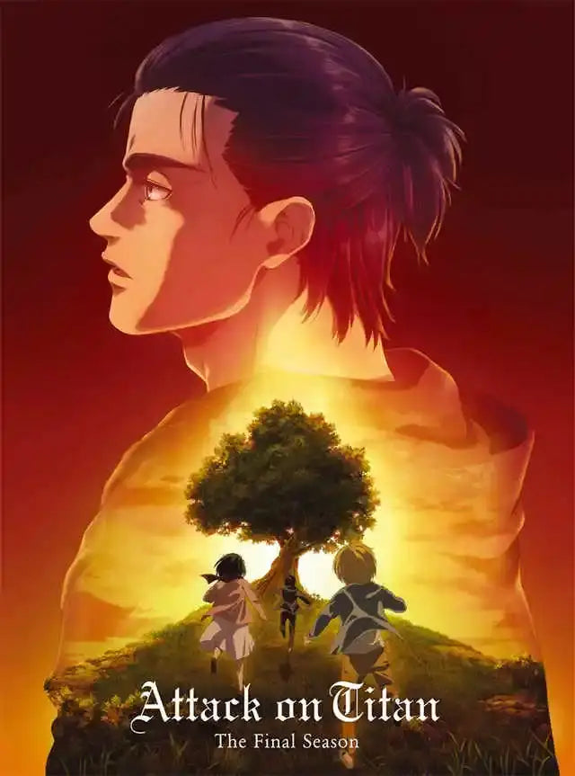 Attack on titan final season canvas art bedroom battlefield poster