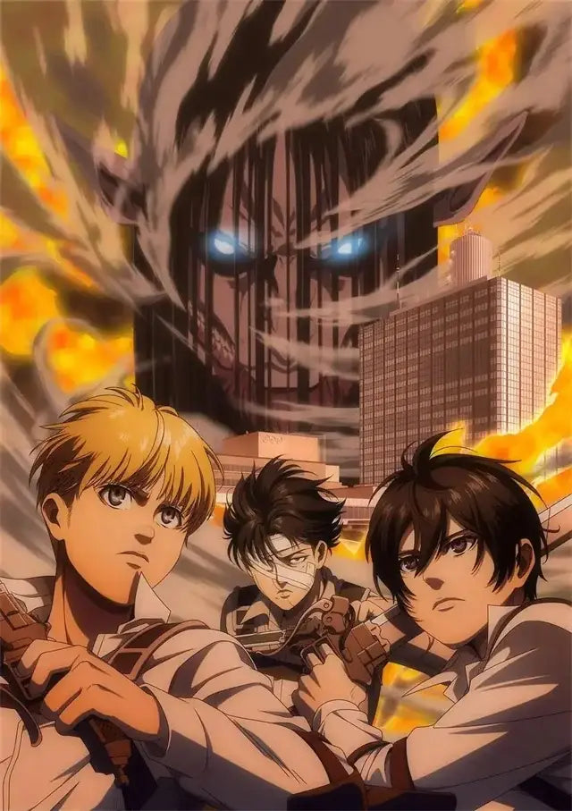 Attack on titan final season poster bedroom wall art decor