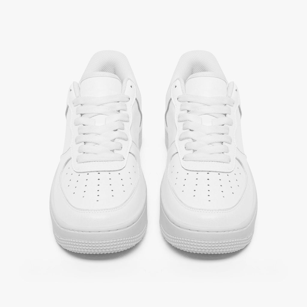 NESTDEER 977. AF1 Low-Top Leather Sports Sneakers - Tongue Printable