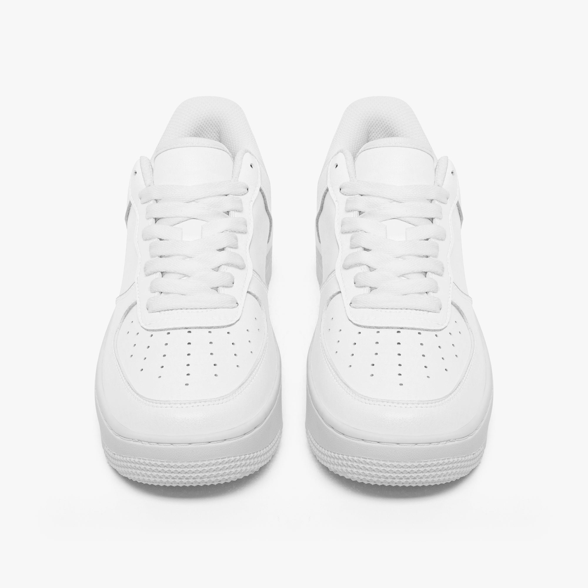 NESTDEER 977. AF1 Low-Top Leather Sports Sneakers - Tongue Printable