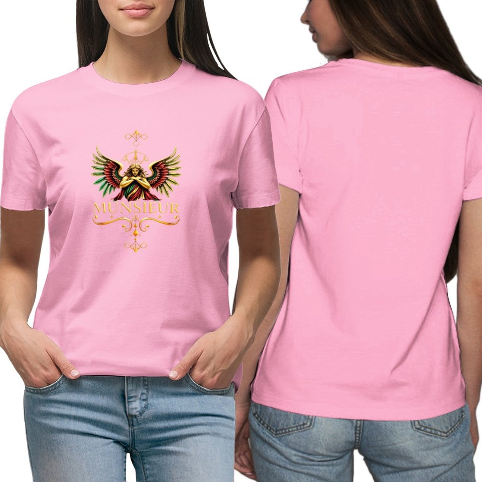 Munsieur Women's Timeless Style with Munsieur Premium Women's T-Shirts
