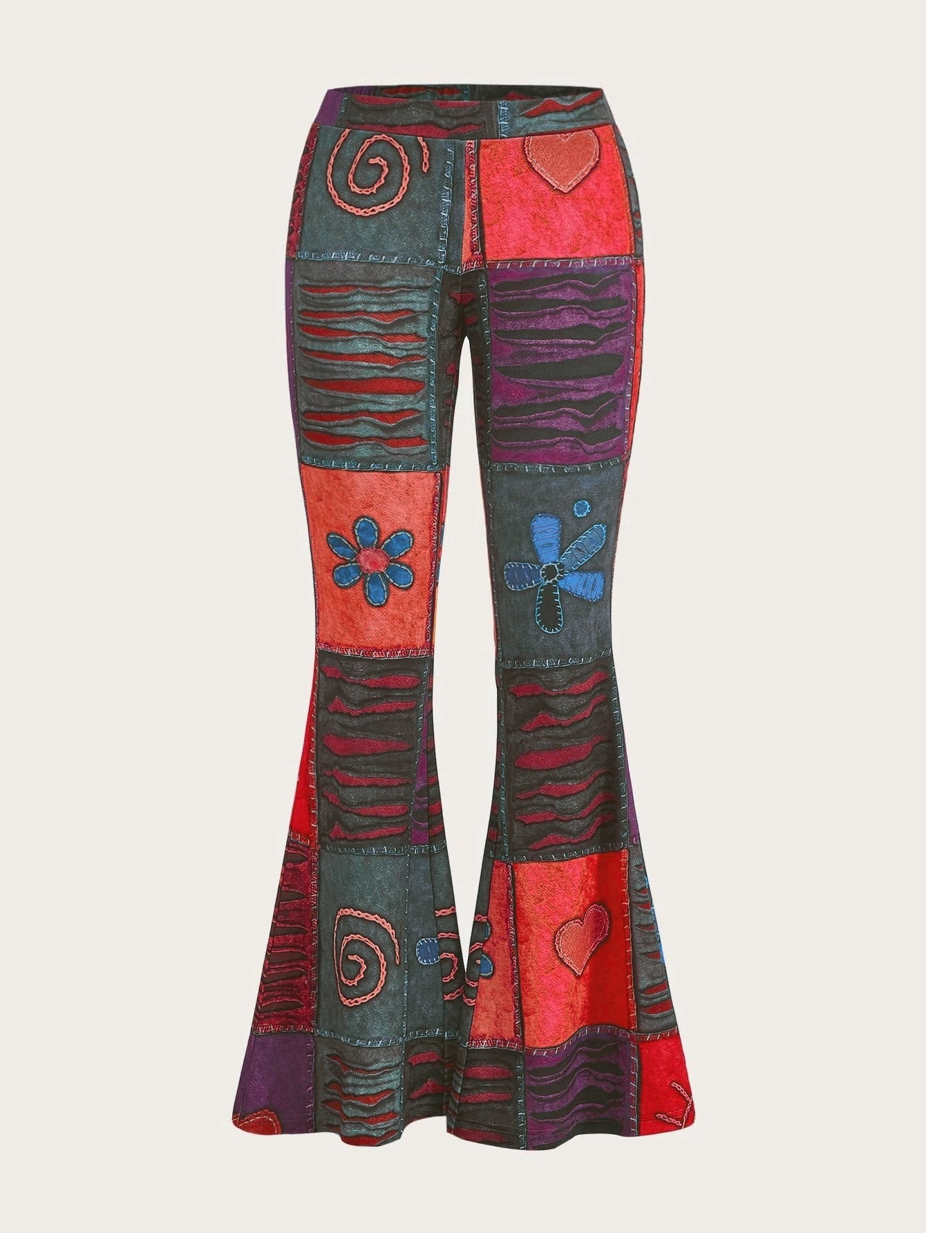 Pattern Abstract Style Personality Trend Tight Jeans