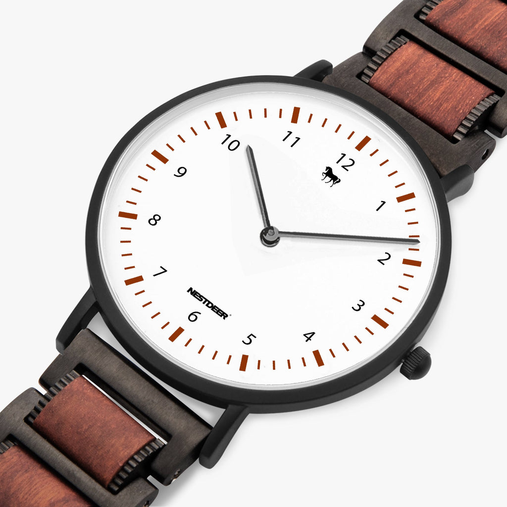 738. New wooden Strap Quartz Watch