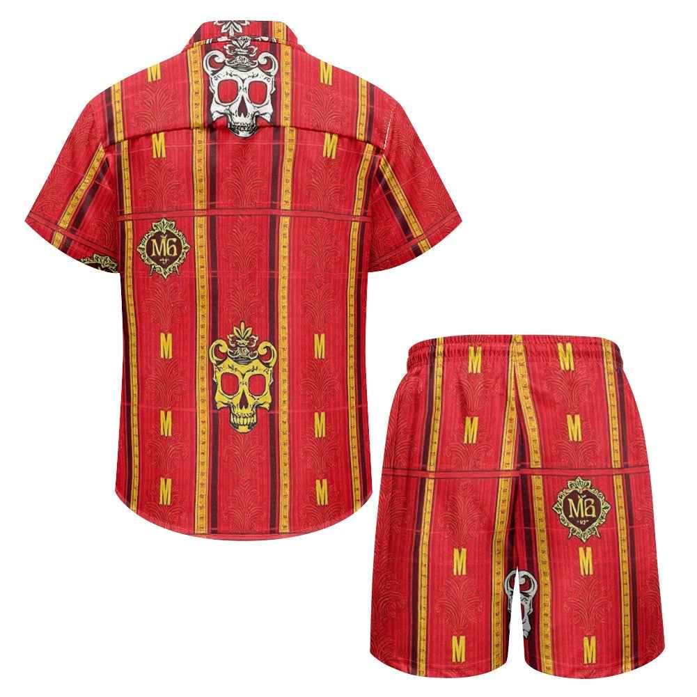 Men's Lounge Set - Two Piece Casual Shorts Outfit for Relaxation