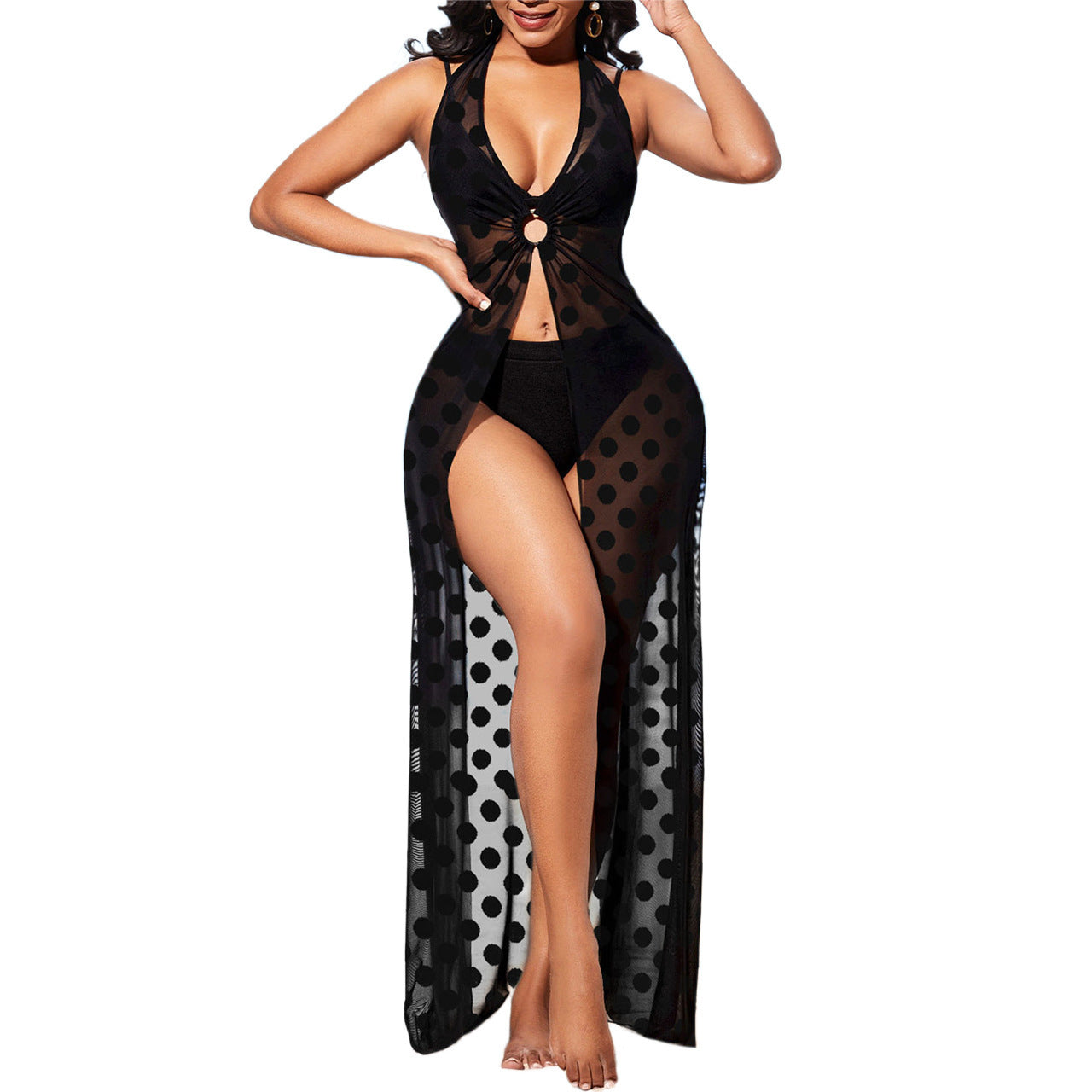 Female Perspective Polka Dot Dress