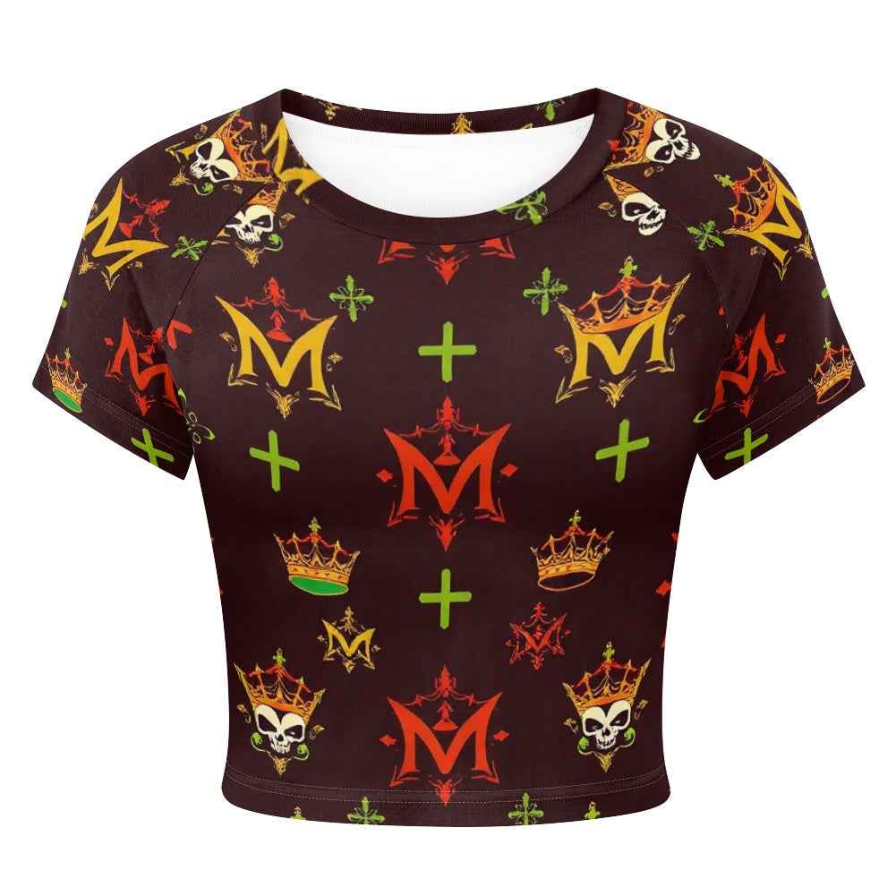 Tight cropped navel-baring T-shirt Birthday Collection