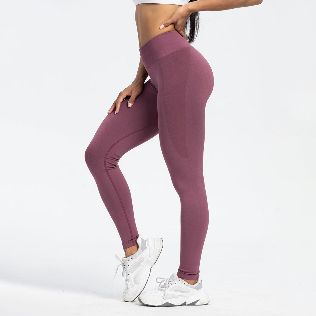 Women's Sports Fitness Seamless Hip Raise High Waist Yoga Leggings