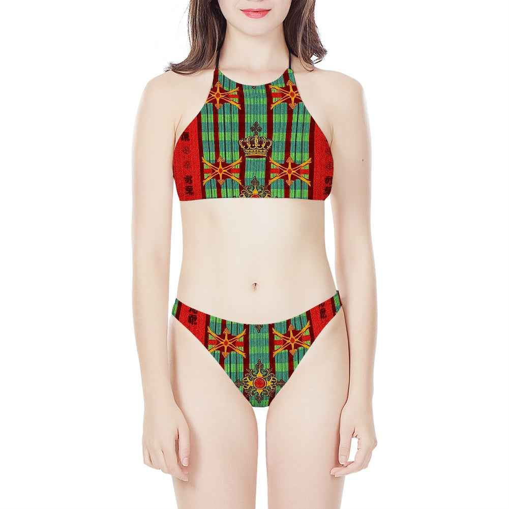 Women's Wrapped Chest Bikini - Two Piece Swimsuit for Beach & Pool