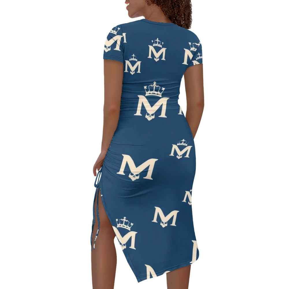 MUNSIEUR Women's Slit Sheath Dress