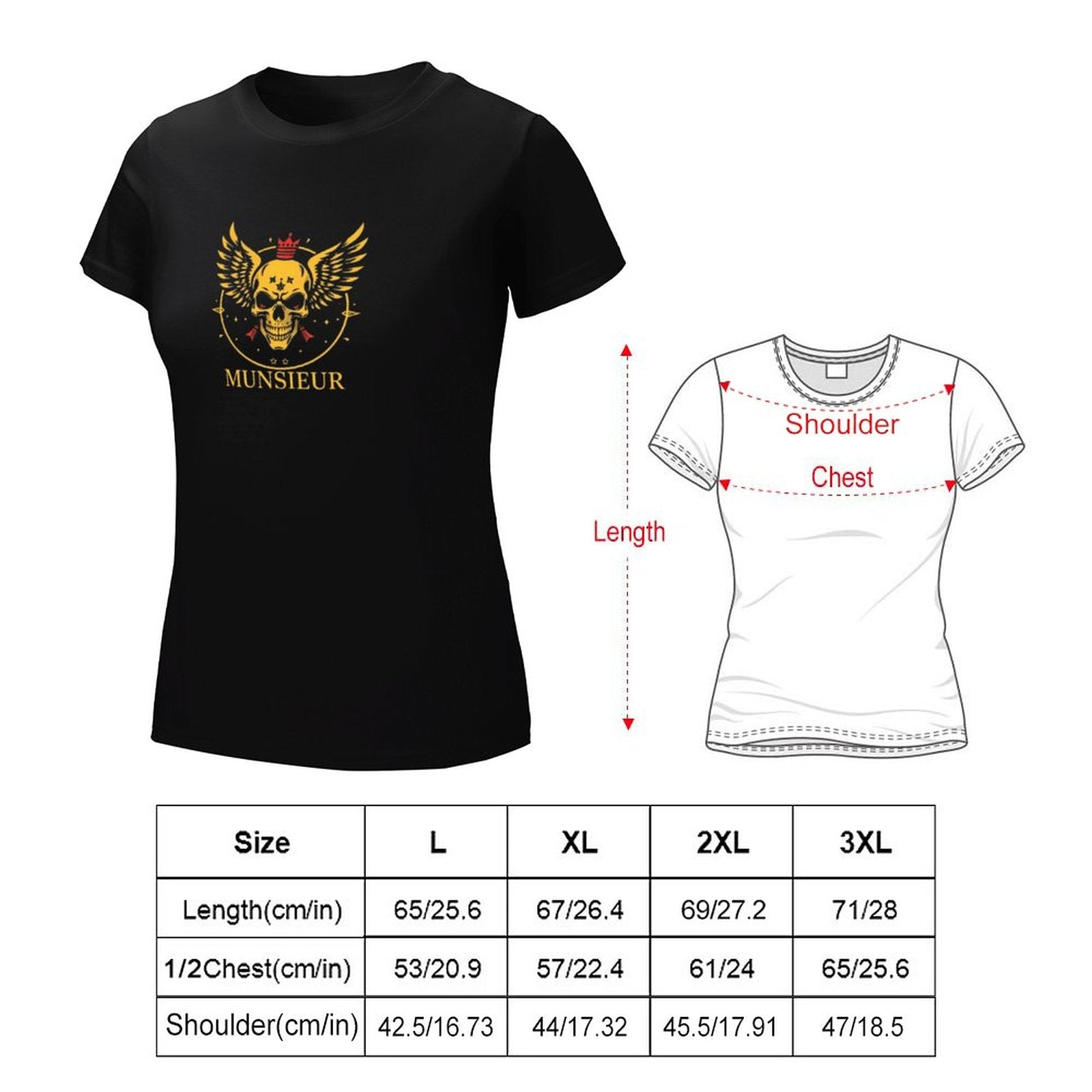 MUNSIEUR Women's T-shirt "Rebels" Veteran's Day Collection