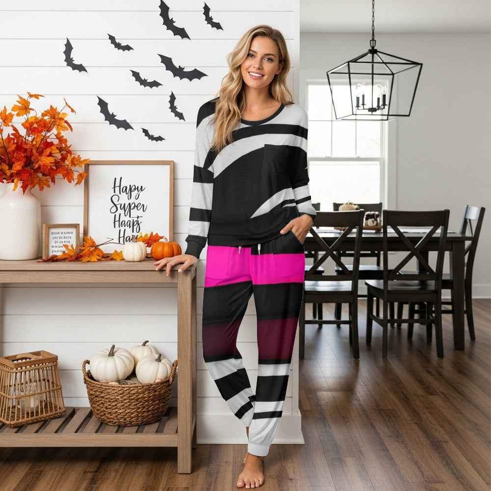 MUNSIEUR Women's Drawstring Pajamas Set