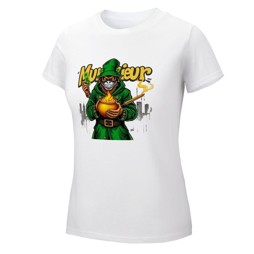 Munsieur St. Patrick's Day Collection Women's Leprechaun Mafia T-shirt
