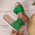 Bow Open Toe Platform Sandals