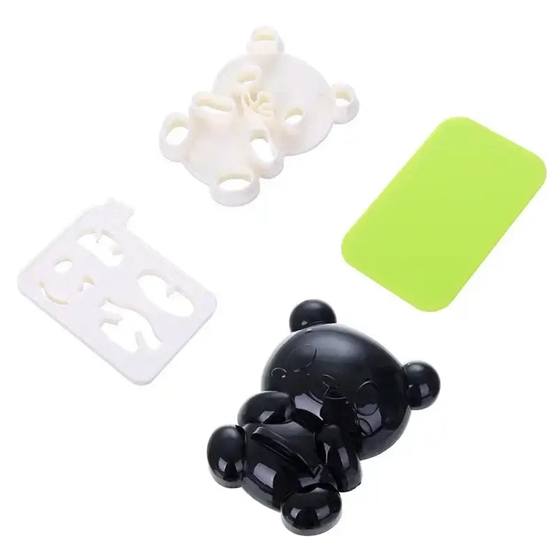 Baby panda sushi mold and sandwich cutter set kitchen diy tool