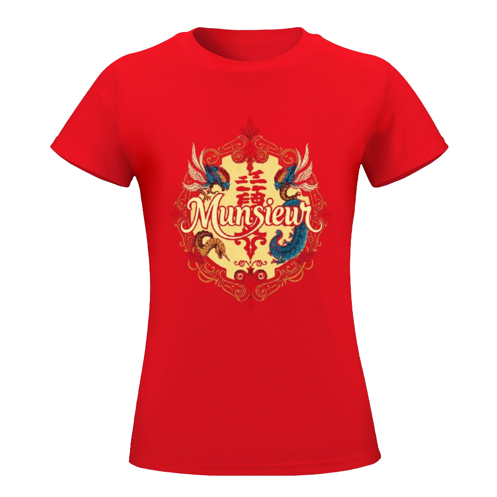 MUNSIEUR Women's T-shirt Designer Streetwear for Her