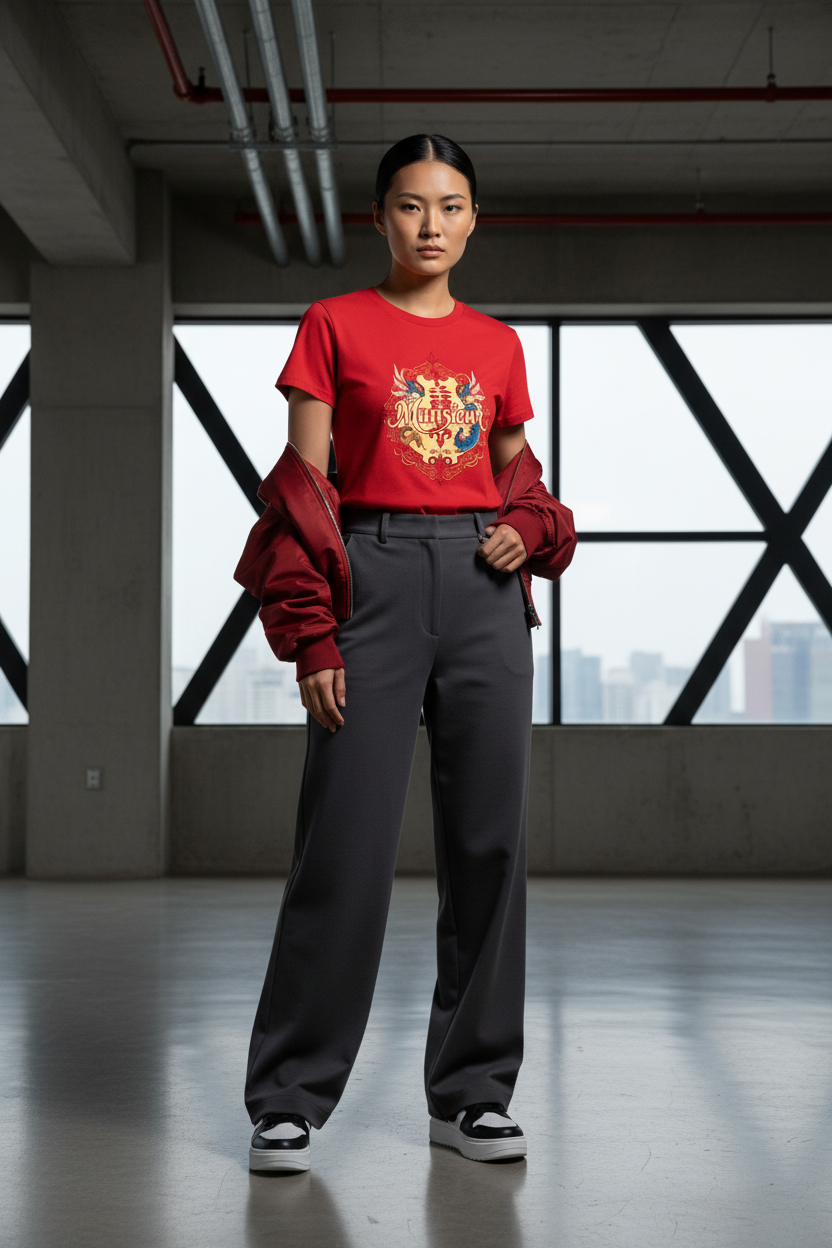 MUNSIEUR Women's T-shirt Designer Streetwear for Her