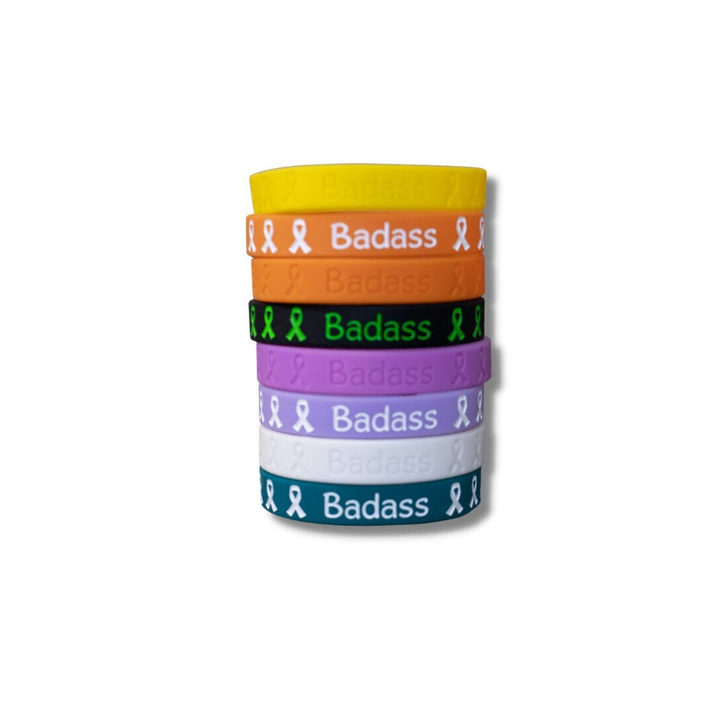 Badass Silicone Awareness Wristband – Bold Support for Causes That Matter