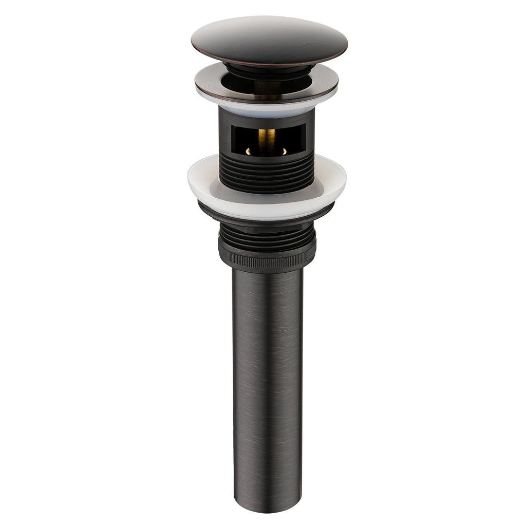 Bathroom Sink Drain with Overflow Pop-Up Drain Stopper for Vessel Sink Lavatory