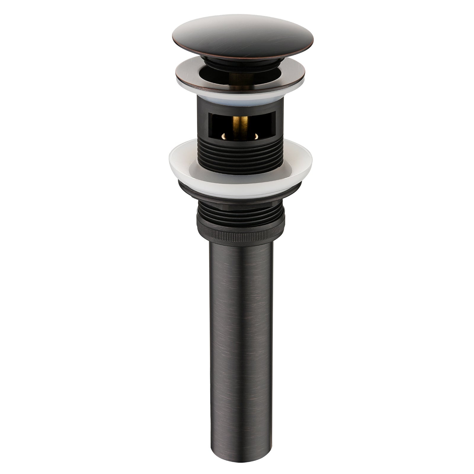 Bathroom Sink Drain with Overflow Pop-Up Drain Stopper for Vessel Sink Lavatory