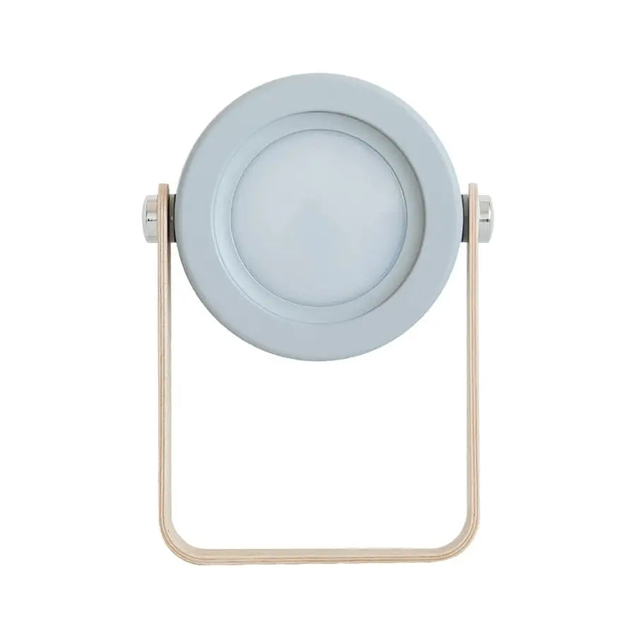 Minimalist white & wood led wall sconce lantern bedroom light