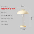 Bauhaus led table lamp in glossy red for bedroom