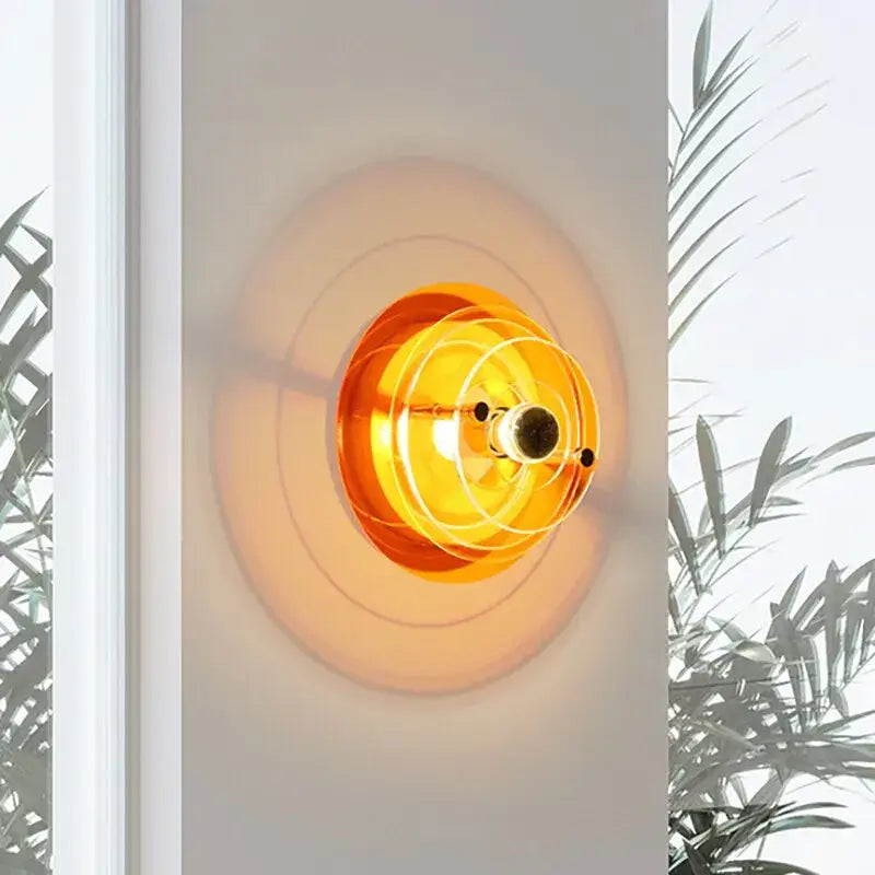 Bauhaus modern acrylic ufo led wall lamp for living room