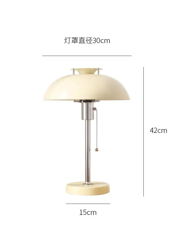 Bauhaus red glossy ceramic led table lamp bedroom