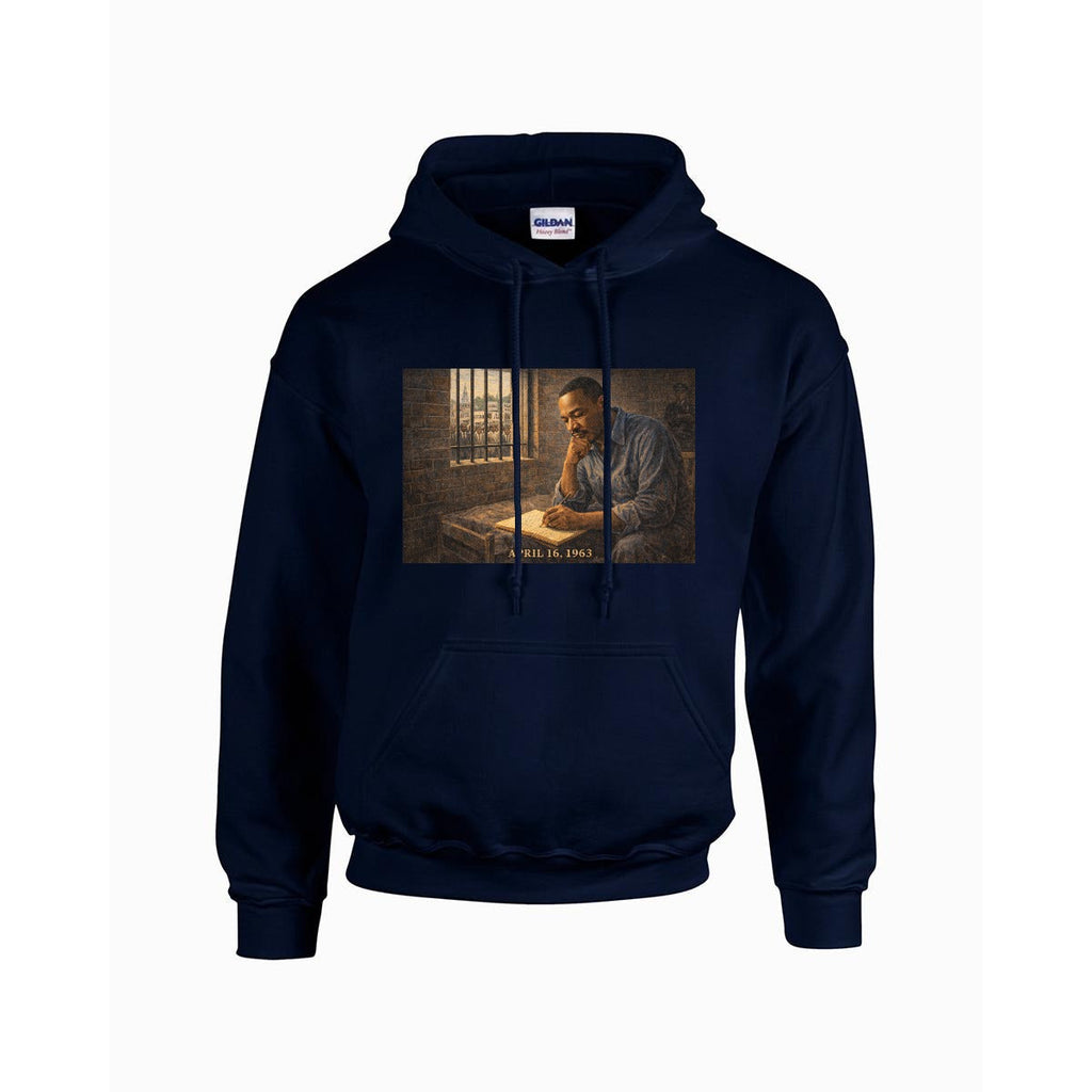 Men's MLK Hoodie "The Incarceration" - USA Printed Double Sided