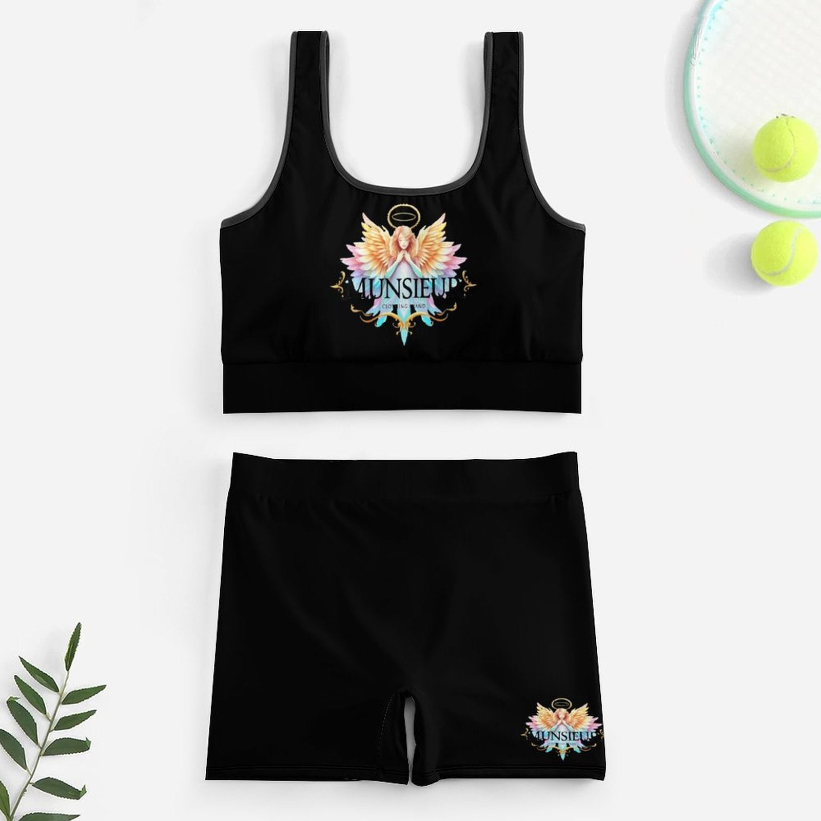 Munsieur Printed Yoga Workout Set