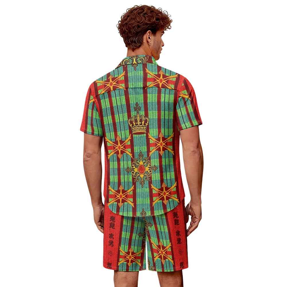 Men's Shorts Set - Two Piece Casual Summer Outfit for Men