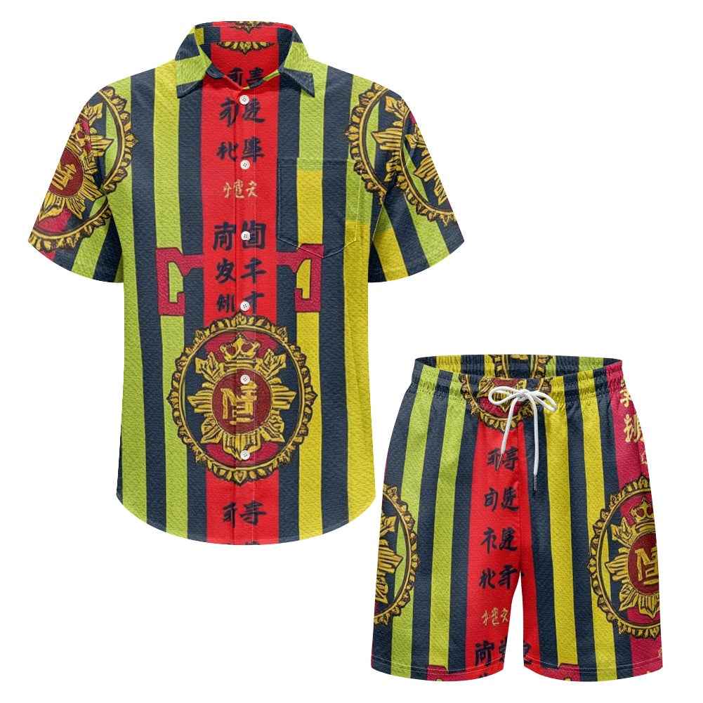 Men's Casual Shorts Set - Two Piece Matching Summer Outfit