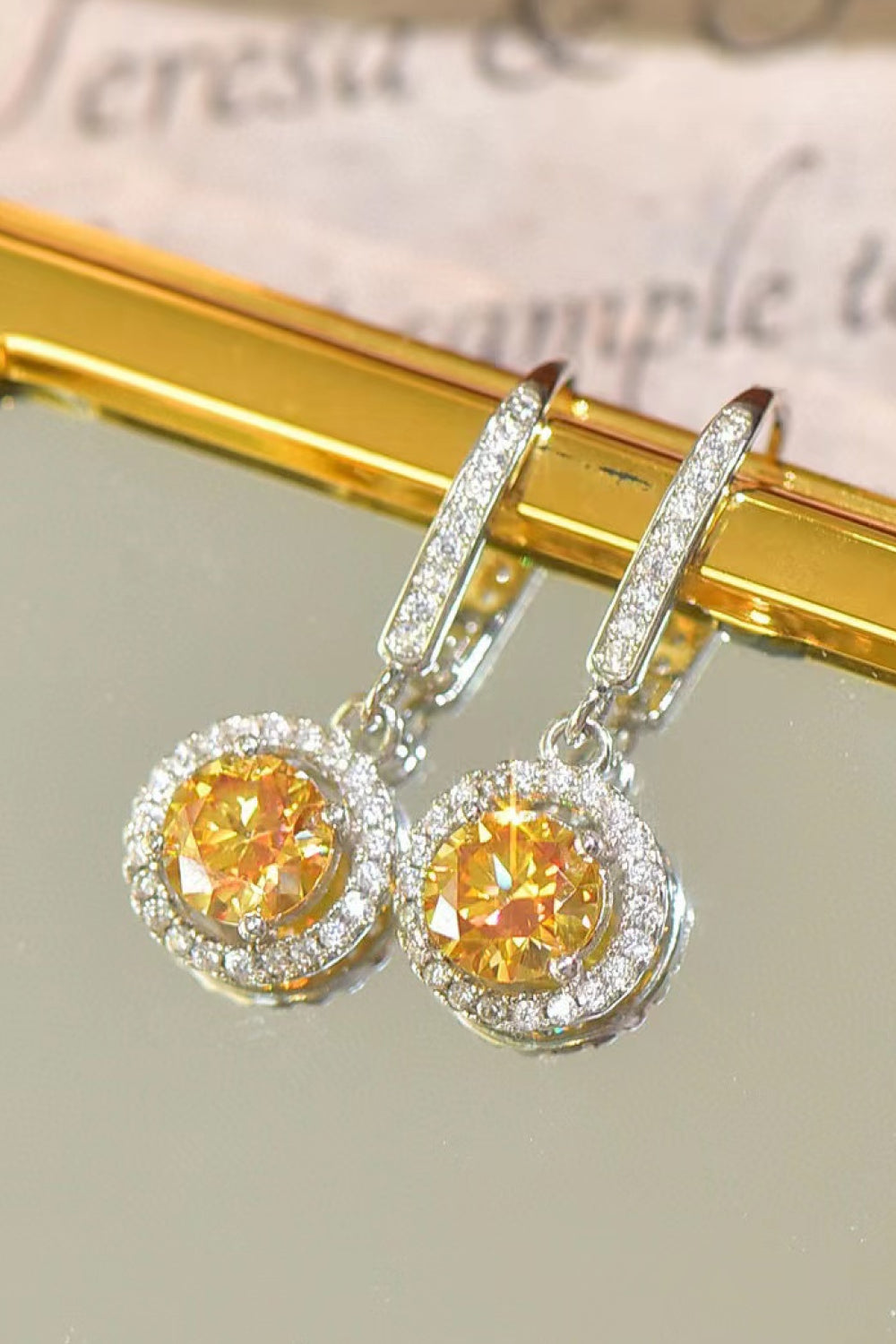 Platinum-Plated 2 Carat Drop Earrings Premium Moissanite jewelry by Munsieur. Lab-grown brilliance, flawless clarity, hand-set designs. Shine harder. Drop limited, forever flex.