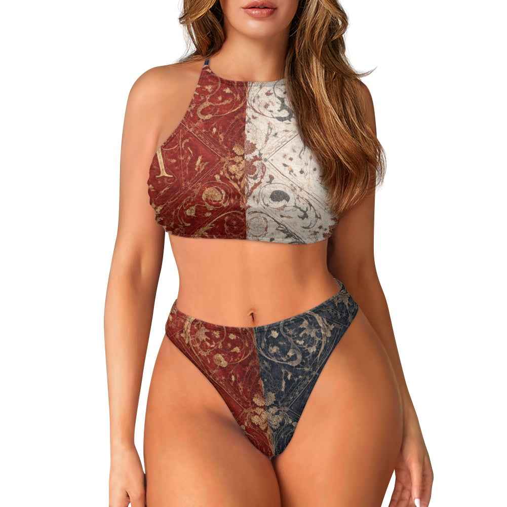 MUNSIEUR Wrapped-chest Bikini 4th of July Collection