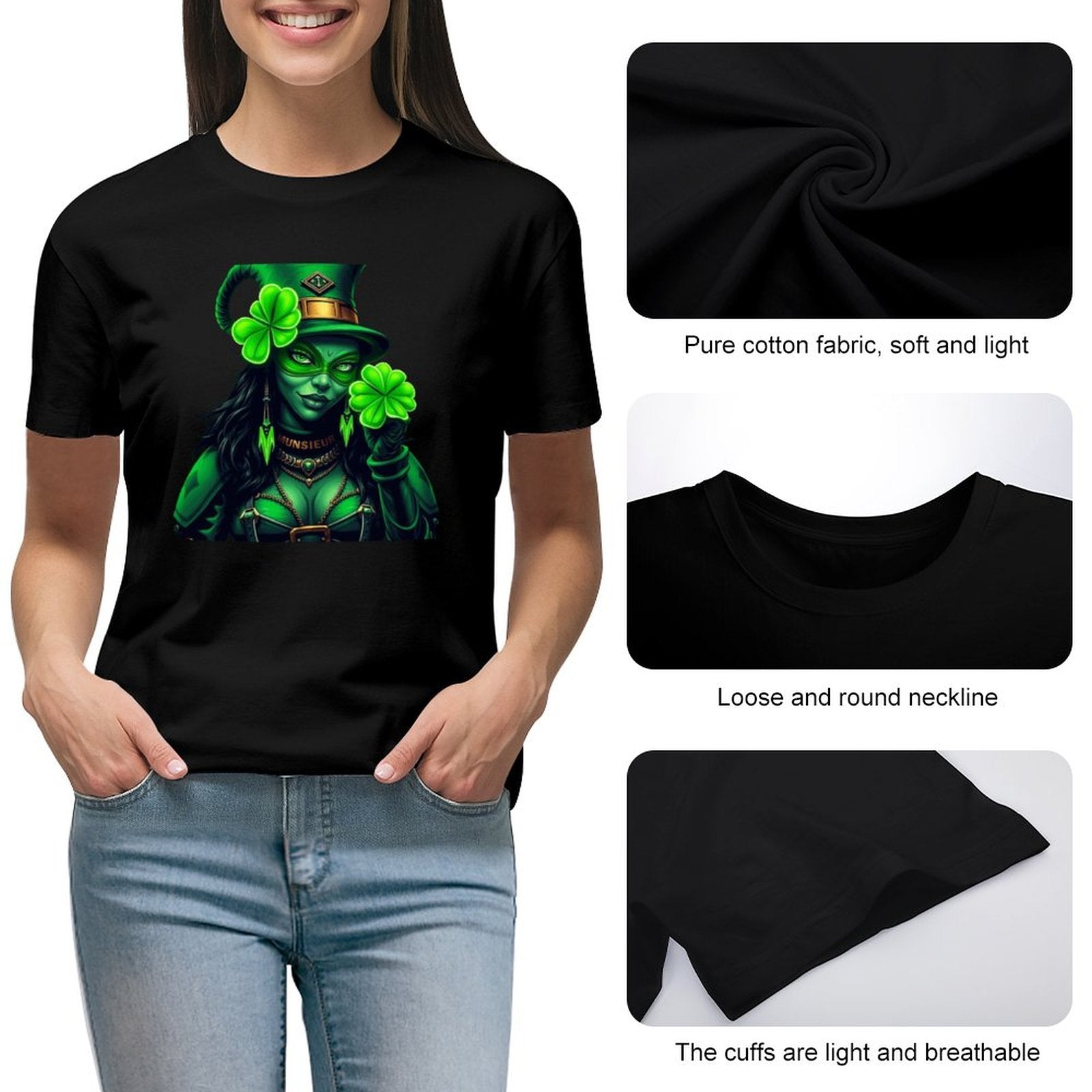 St. Patrick's Day Collection Leprechaun Mafia "Felicia" T-shirt