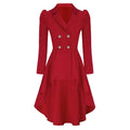 Women's Waist-tight Pure Color Split Single-breasted Casual Jacket