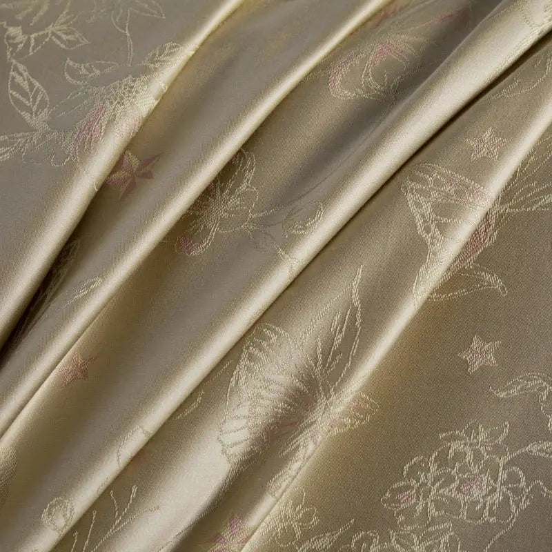 Beige and gold butterfly lyocell cotton bedding set bedroom
