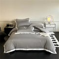Beige & white hot diamond lace bedding set bedroom duvet cover