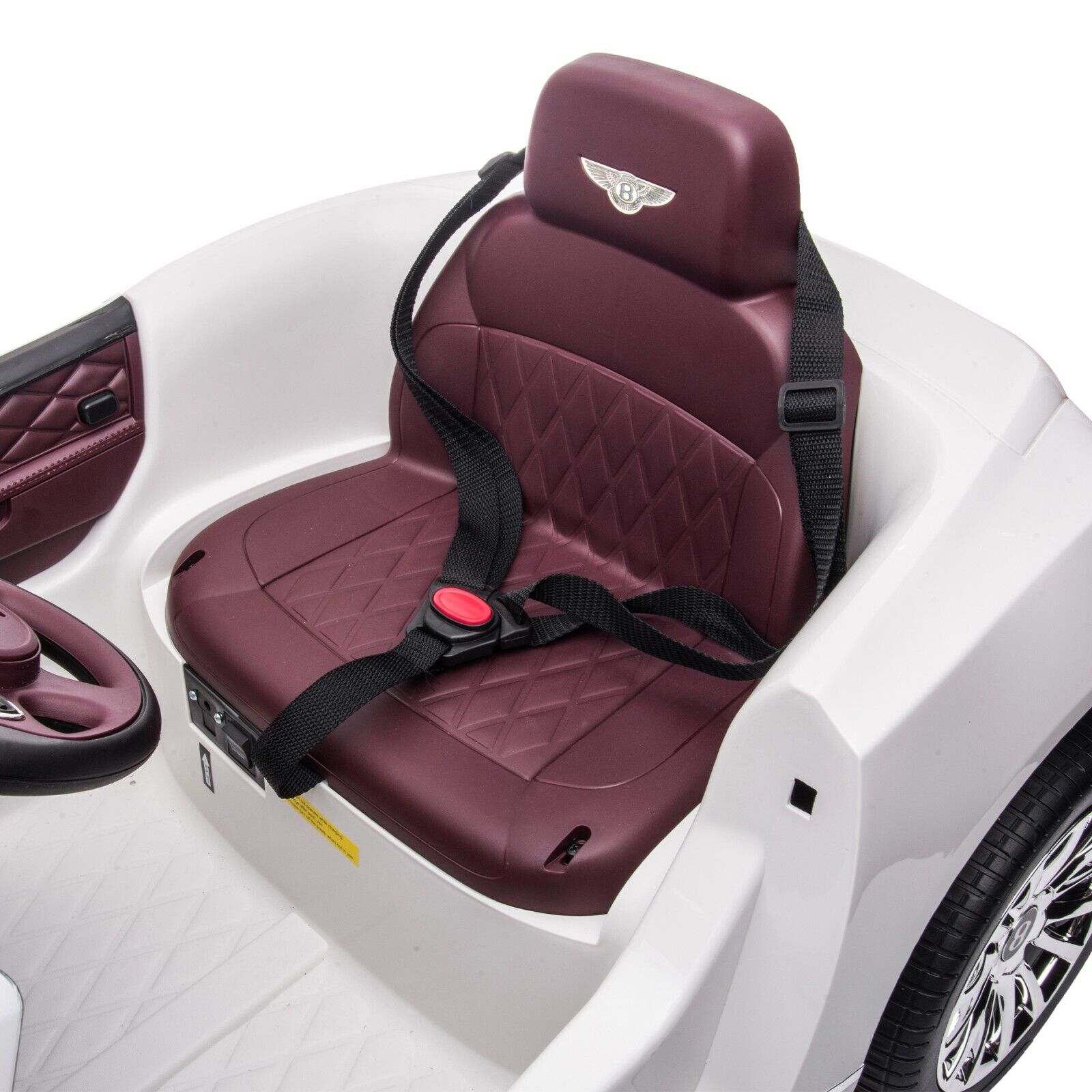 Bentley Mulsanne Licensed Electric Ride On Car for Kids - White