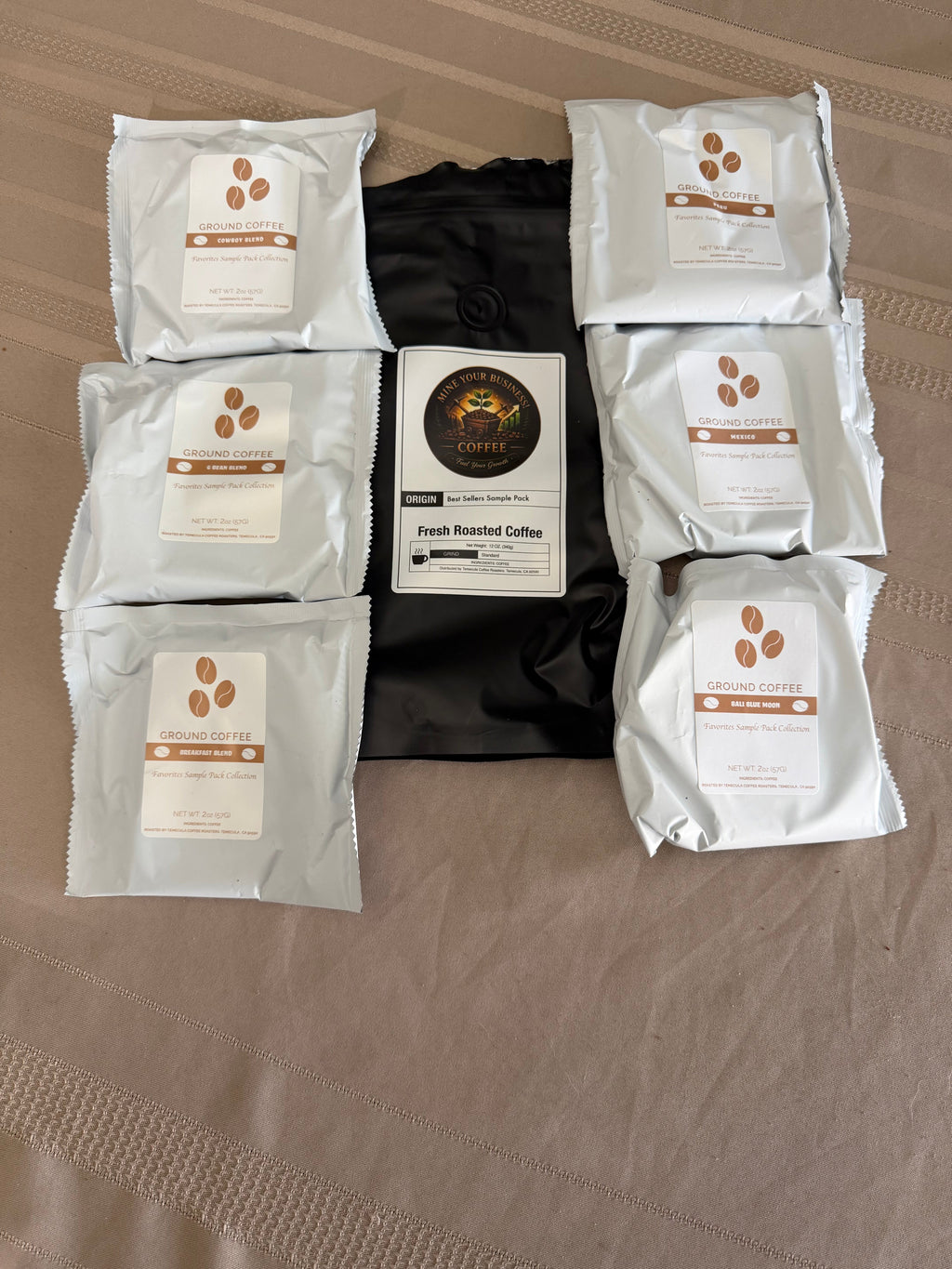 Best Sellers Sample Pack: 6Bean, Cowboy, Breakfast, Peru, Mexico, Bali