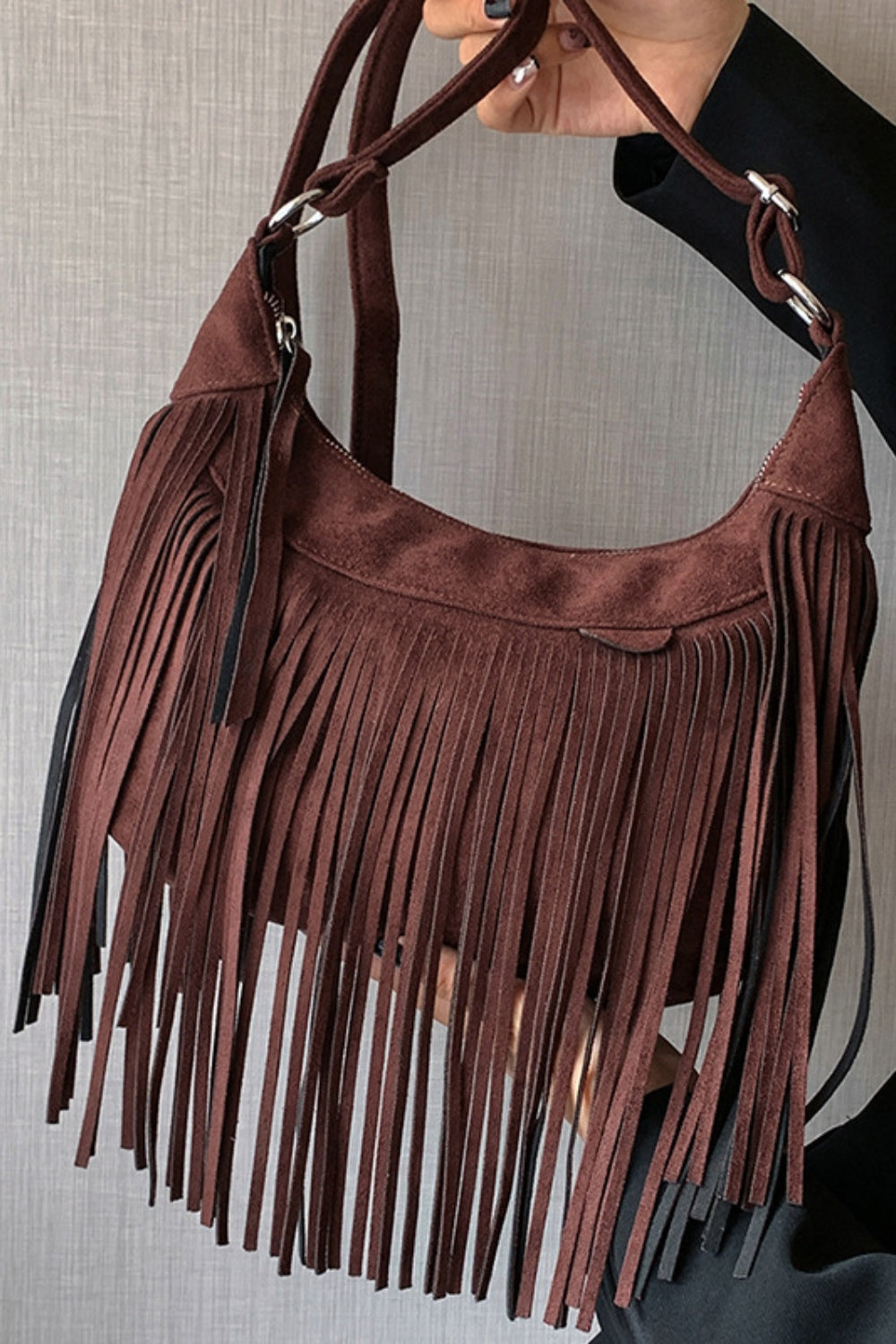 Suede Shoulder Bag