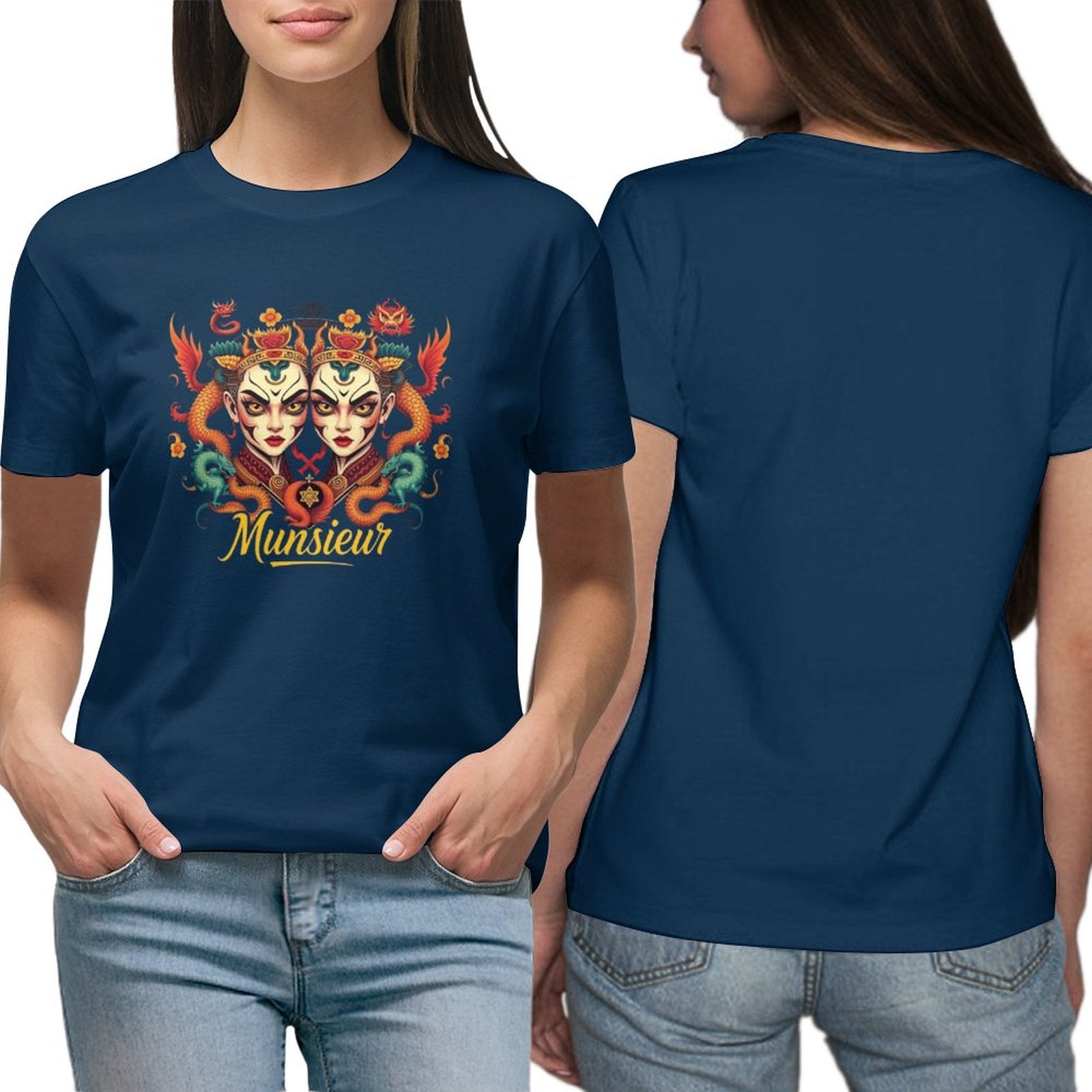 Munsieur T-Shirt for Women: Classic Comfort with a Contemporary Twist for Her