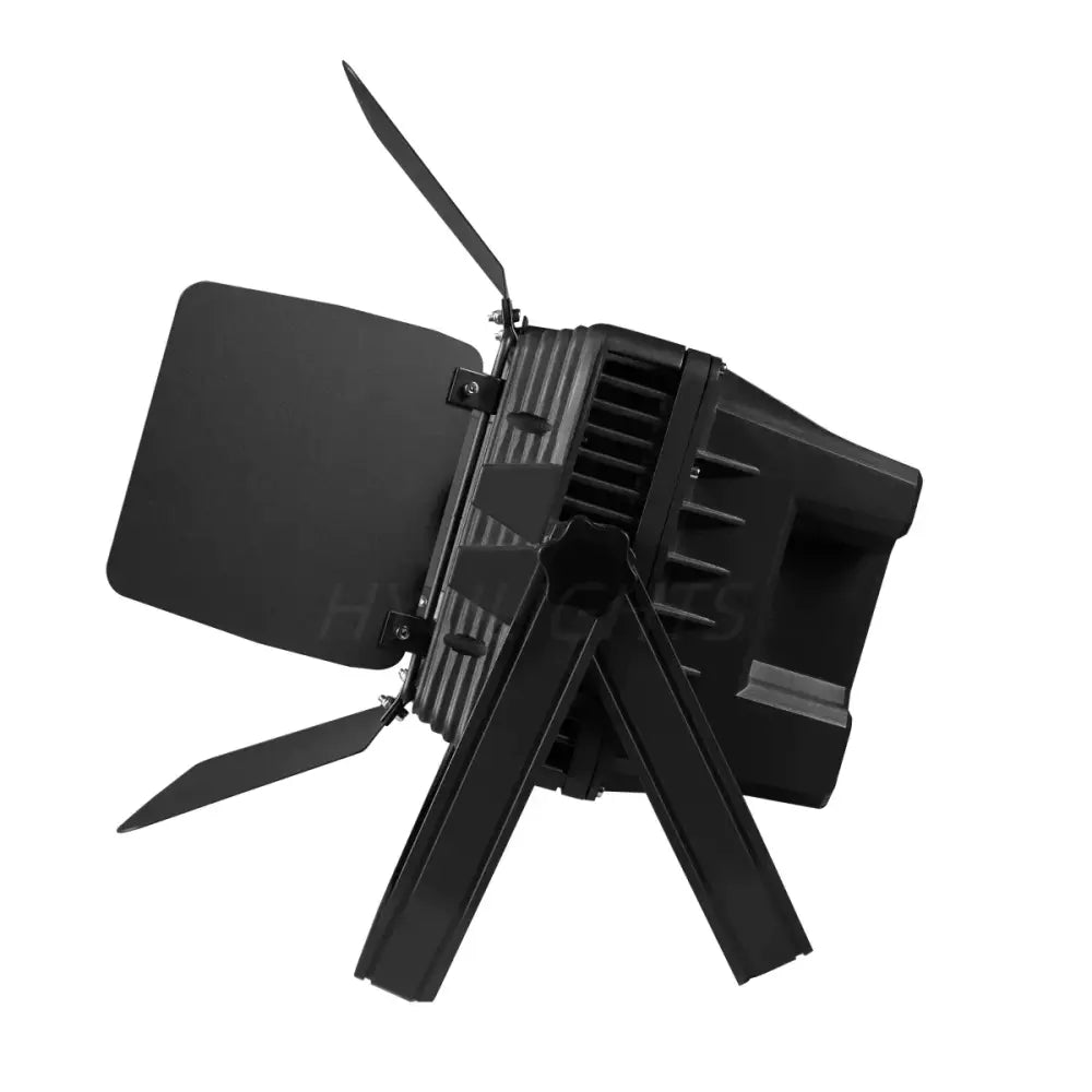 Black 24x18w rgbwa uv led wall wash with barn doors for living room