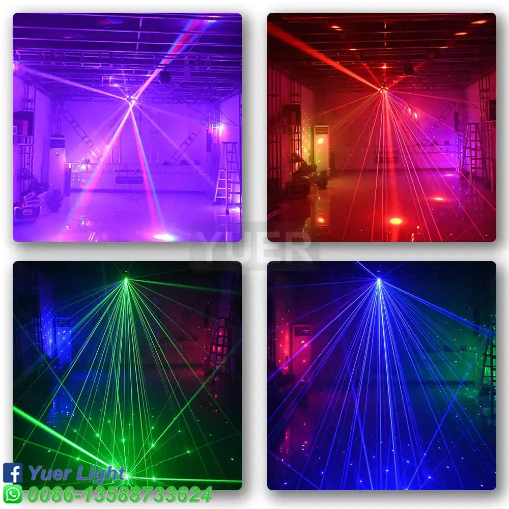 Black 3 head moving head light with laser for event room