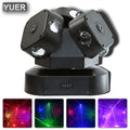 Black 3 head moving head light with laser for event room