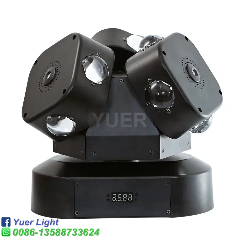 Black 3 head moving head light with laser for event room