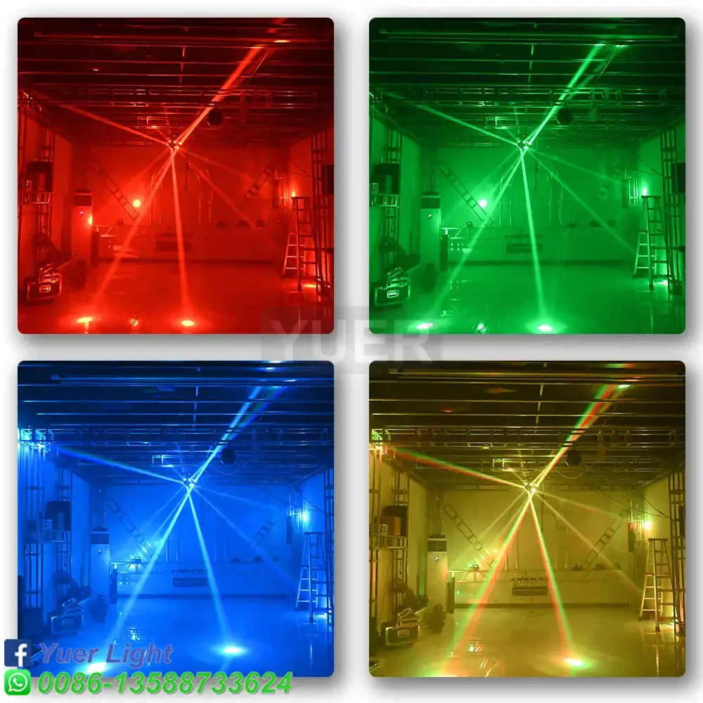 Black 3 head moving head light with laser for event room