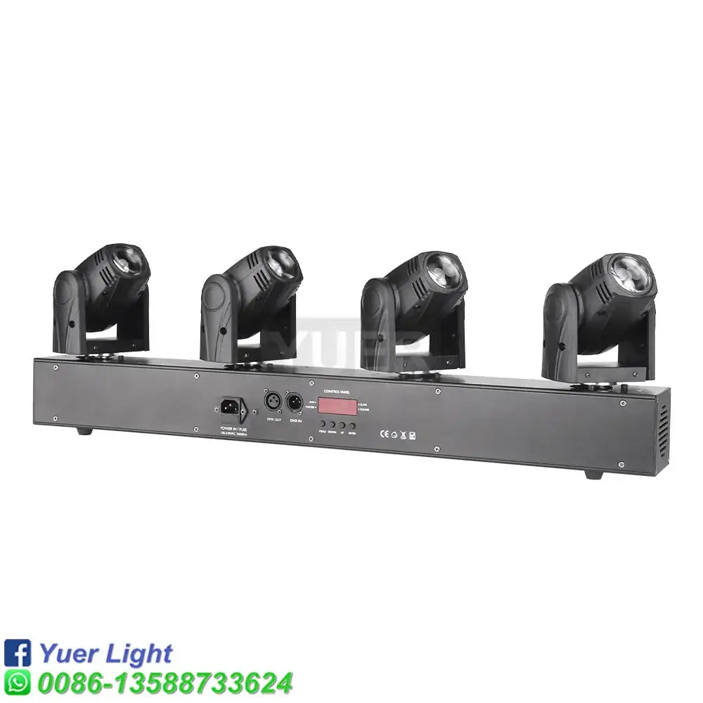Black 4 head rgbw mini moving head light bar for bar and stage